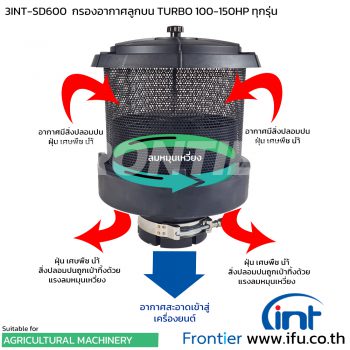 3INT-SD600 กรองอากาศปัดฝุ่นอัตโนมัติ เทอร์โบ ฟอร์ด และแทรกเตอร์ 100-150